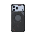 Aulumu A18 Rugged Outdoor Case for iPhone 17/18 Pro Max - Translucent Gray on iPhone 18 Pro Max Glacier
