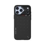 Aulumu A18 Ultra Slim Particle Aramid Fiber Case for iPhone 17/18 Pro Max - Black on iPhone 18 Pro Max Glacier
