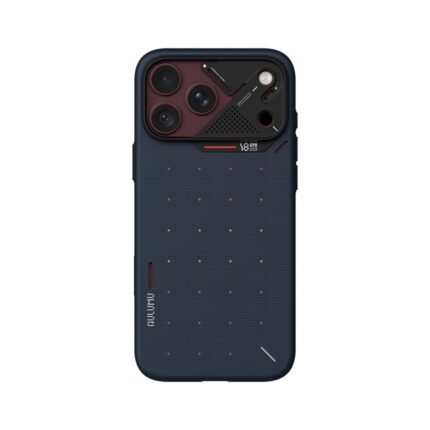 Aulumu A18 Ultra Slim Particle Aramid Fiber Case for iPhone 17/18 Pro Max - Blue on iPhone 18 Pro Max Burgundy