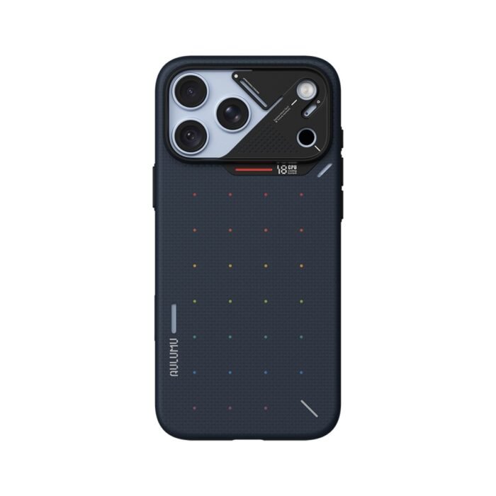 Aulumu A18 Ultra Slim Particle Aramid Fiber Case for iPhone 17/18 Pro Max - Blue on iPhone 18 Pro Max Glacier