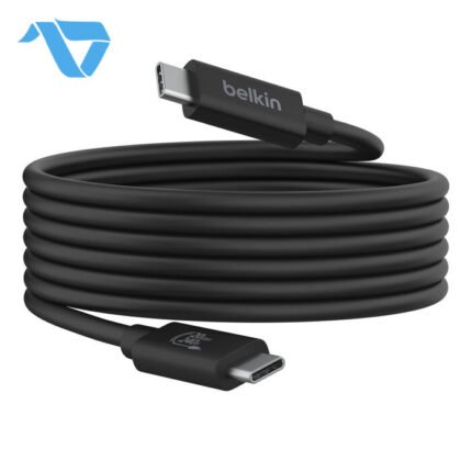 Belkin Connect USB4 Cable, 240W and 20Gbps, 6.6 ft (2M) - Black