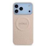Guess iPhone  17/18 Pro Max Back cover case - Magsafe PU Leather - Peony Hot Stamp - Pink - Image 2