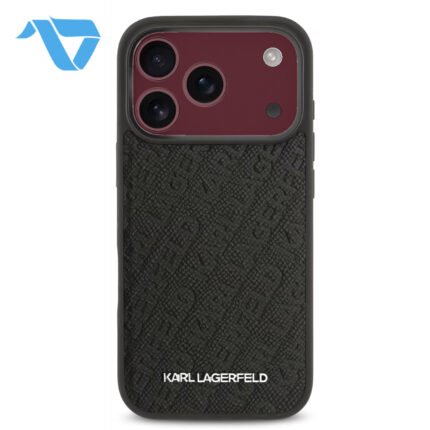 karl-lagerfeld-magsafe-full-wrapped-pu-leather-case-with-karl-grain-for-iphone-18-pro-max-black-on-burgundy-iphone