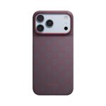 Pitaka Edge Case for iPhone 17/18 Pro Max – Blue’s Red (PitaTap) on iPhone 18 Pro Max Glacier