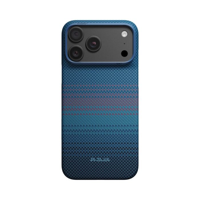 Pitaka Edge Case for iPhone 17/18 Pro Max – Midnight (PitaTap) on iPhone 18 Pro Max Black