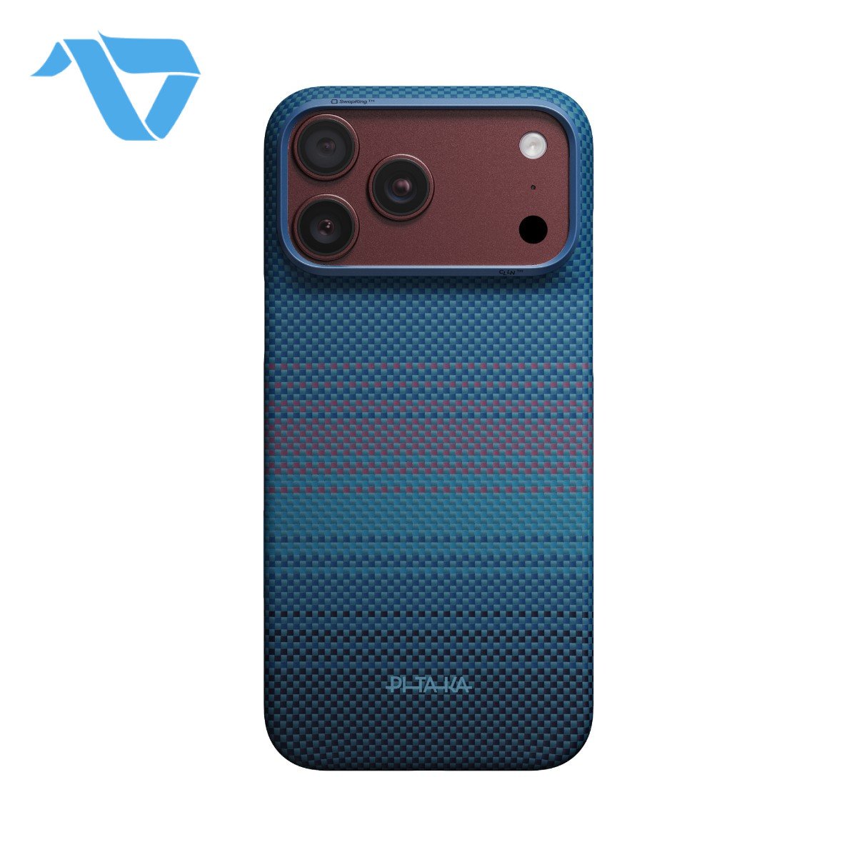 Pitaka Edge Case for iPhone 17/18 Pro Max – Midnight (PitaTap) on iPhone 18 Pro Max Burgundy Pitaka Edge Case for iPhone 17/18 Pro Max – Midnight (PitaTap) on iPhone 18 Pro Max Burgundy